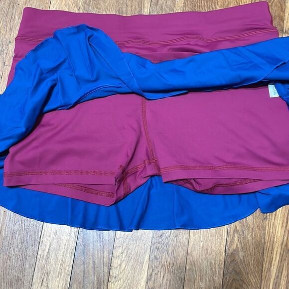 Sofiabella skort tennis skirt purple/blue size L NWT - Picture 3 of 5